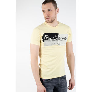 Pepe Jeans pánské žluté tričko Stepney - XL (85)